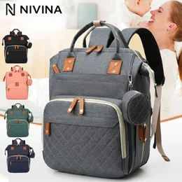 Mochila Bolsa Maternidade Mamãe Bebê Impermeável Porta mamadeira Fralda Menina Menino