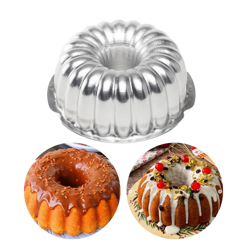 Forma para Bolo Pudim brownie Suiça Decorada N° 2 22x9 cm Caparroz Aluminio em Oferta na Shopee