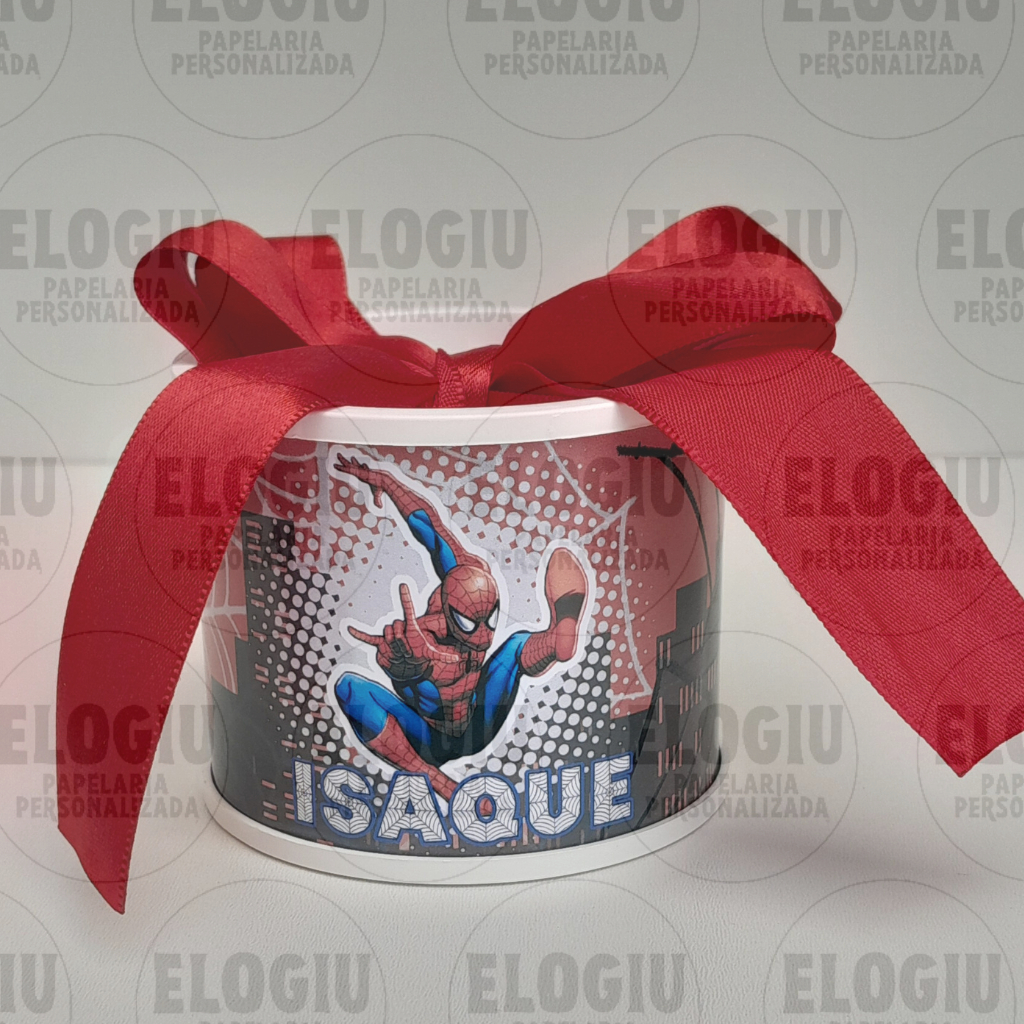 Lembrancinha festa infantil, Homem Aranha, lembrancinha personalizada - Tubolata personalizada 5X6