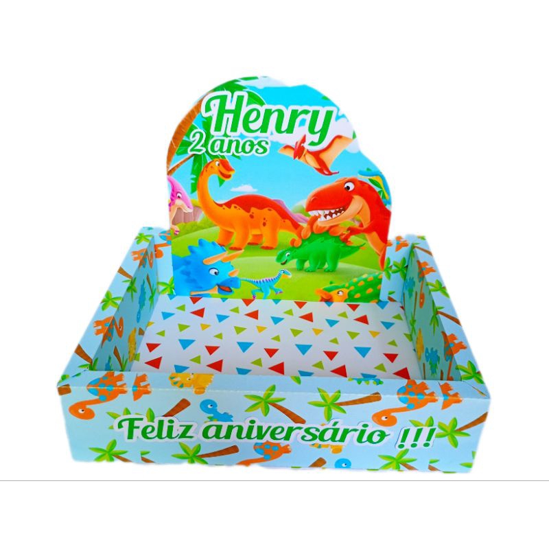 Caixa Cenário Personalizada – Criativa para Presentear e Decorar dinossauros baby em Oferta na Shopee