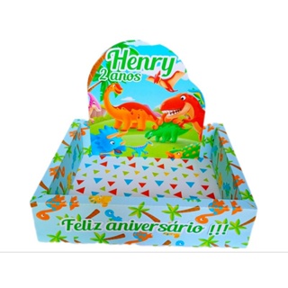 Caixa Cenário Personalizada – Criativa para Presentear e Decorar dinossauros baby em Oferta na Shopee