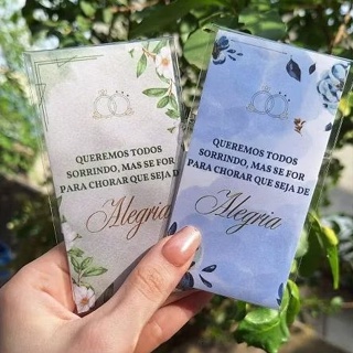 Kit Completo Lágrimas De Alegria Para Casamento (Saquinhos + Lenços + Tag ) Escolha Quantidade em Oferta na Shopee