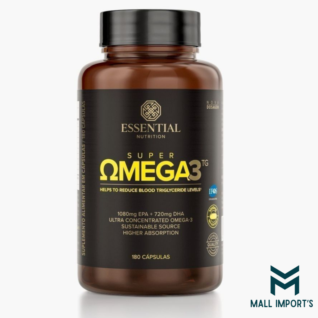 Super Ômega 3 TG Essential Nutrition 180 Cápsulas Alta Absorção