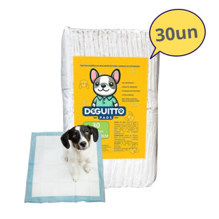Tapete Higiênico para Cães 80x60cm Doguitto Pads 30un Descartável Anti Vazamento Absorven…