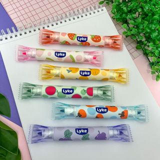 Caneta Marca Texto Duas Pontas Com Cheirinho - Lyke em Oferta na Shopee