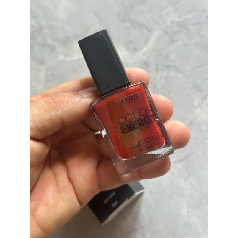 Esmalte Vermelho Enigmático - Coleção Energy - Avon 9ml
