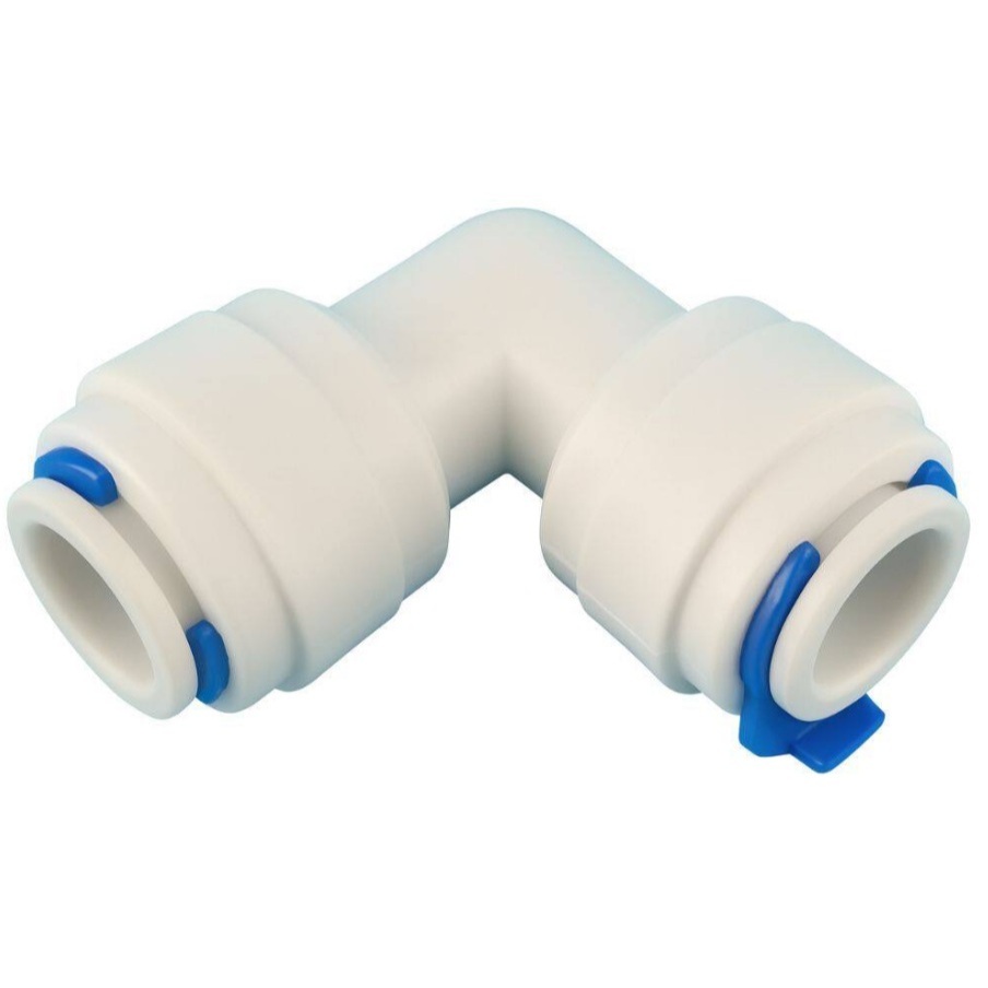 Conector União Cotovelo 1/4 x 1/4 para Mangueira de Filtro de Água e Purificador