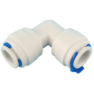 Conector União Cotovelo 1/4 x 1/4 para Mangueira de Filtro de Água e Purificador