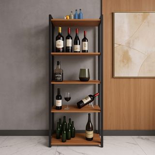 QUEIMA DE ESTOQUE - Estante Industrial c/5 Prateleiras Madeira Laminada Moderno 180x60 cm em Oferta na Shopee
