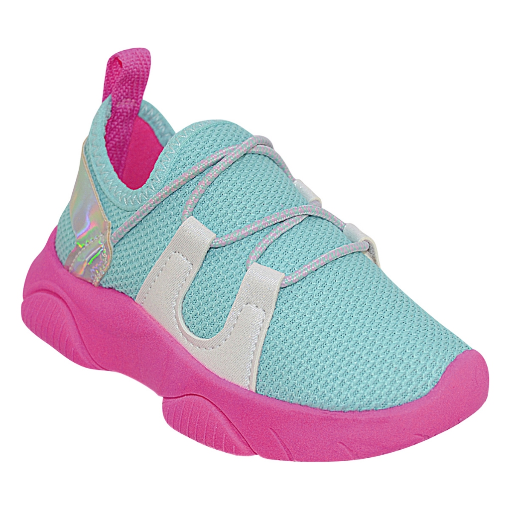 Tenis Infantil Menina Azul Conforto + Kit · foto 2