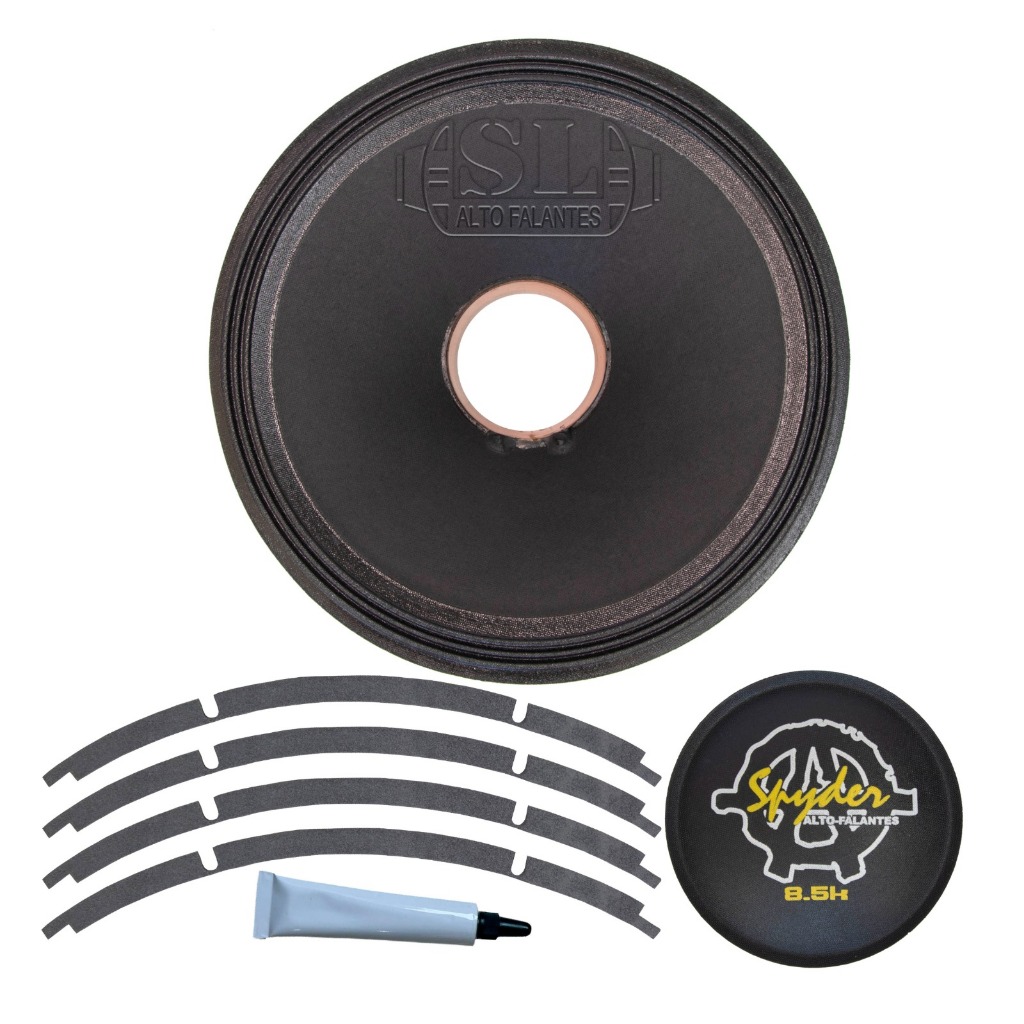 4 Kits Reparo Sl Compatível Com Spyder Kaos 8.5 De 15 pol 2 ohms