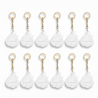 Kit Chaveiro mod. Chama  Acrílico Personalizado Lembrancinha  5x4 em Oferta na Shopee