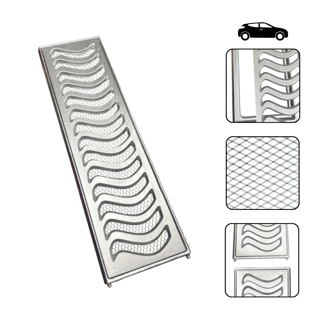 Ralo Linear 15x500cm Reforçado com Aro De Fixação e Tela anti Insetos (10 peças 15x50) para piscina