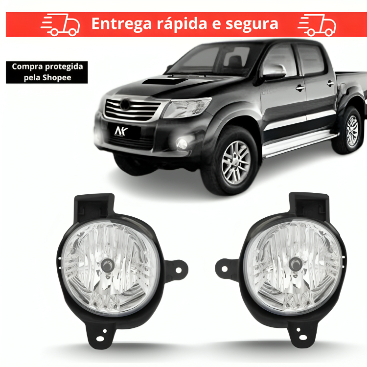 Par/Un Farol de Milha Auxiliar Hilux Pickup 2012 2013 2014 2015