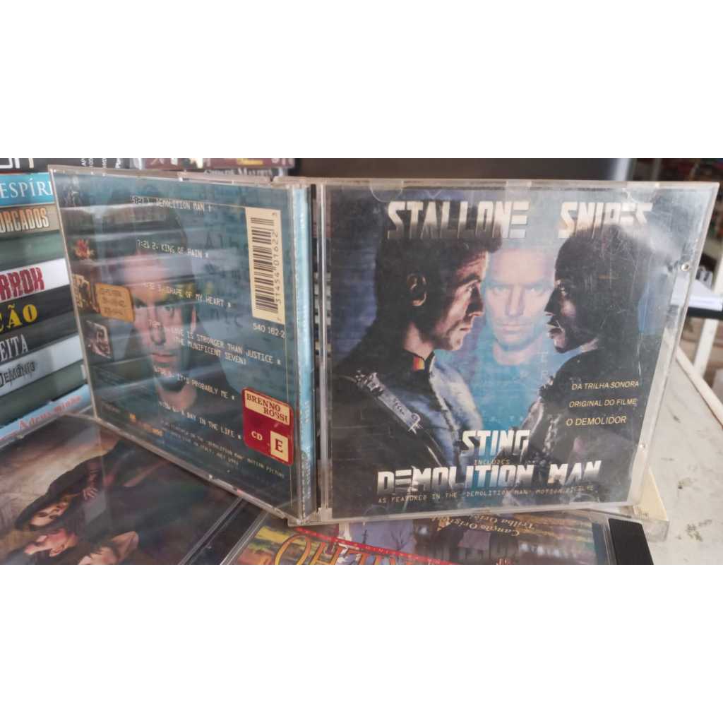* Cd Sting Demolition Man 1993 Trilha Sonora Filme O Demolidor - motion pictures Excelente Stalline Snipes