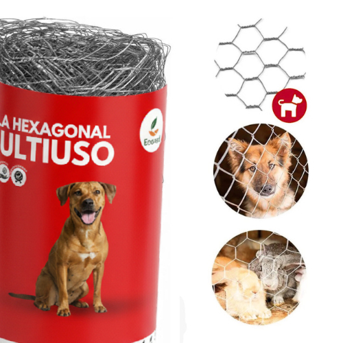 Tela Multiuso1,00m Fio 23 Galvanizada (50 a 20 Metros) Cachorro, Galinheiro, Horta, Portão e Jardim