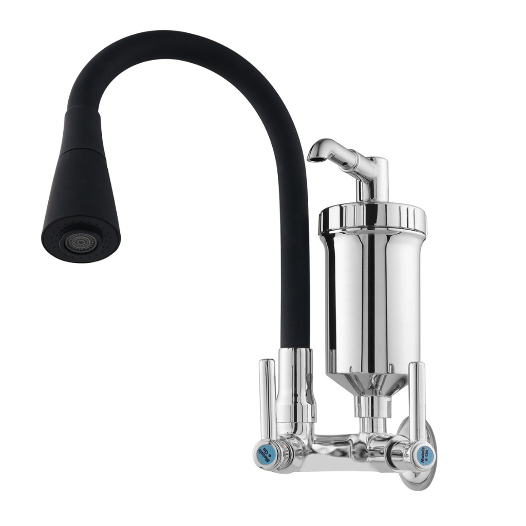 Torneira com Filtro Gourmet Flexível Cozinha Preta Parede c/ Ducha 2 Jatos 1/4 de Volta com Refil em Oferta na Shopee