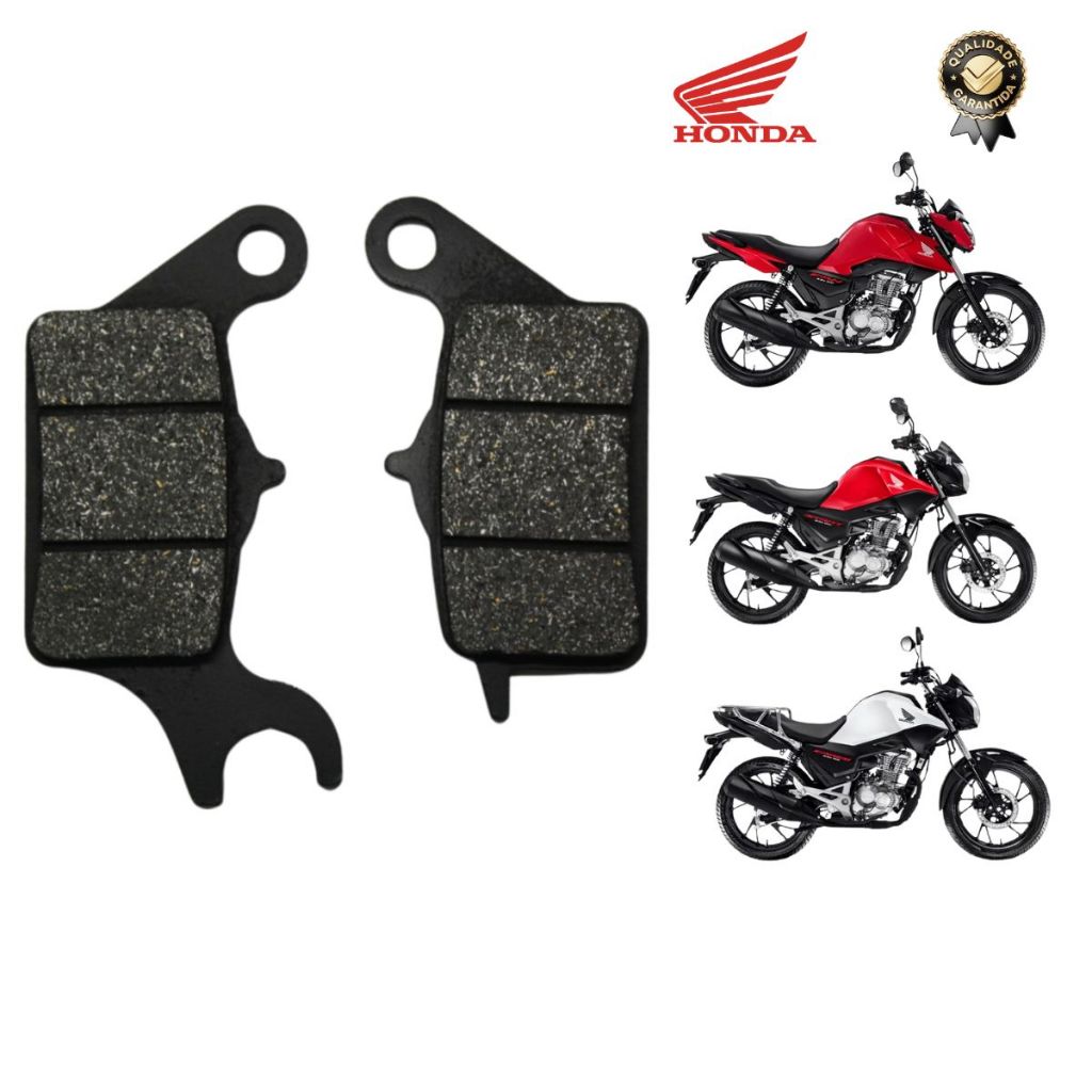 Pastilha de Freio Dianteira Honda Fan 160 Start 160 Cargo 160 2025 Modelo Novo em Oferta na Shopee