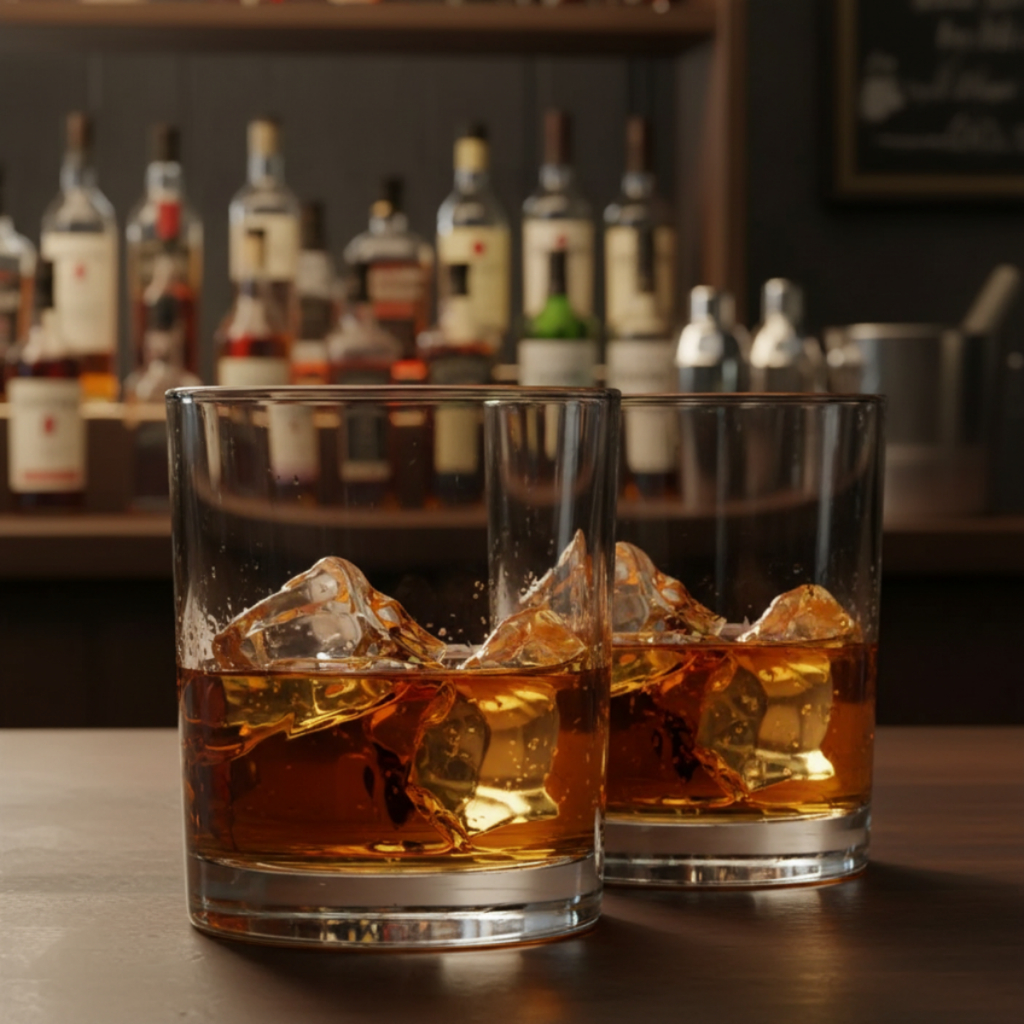 Copo On The Rocks Para Whisky, Copos de Vidro Prestige Jogo de 2 Peças, 340ml - Ruvolo em Oferta na Shopee