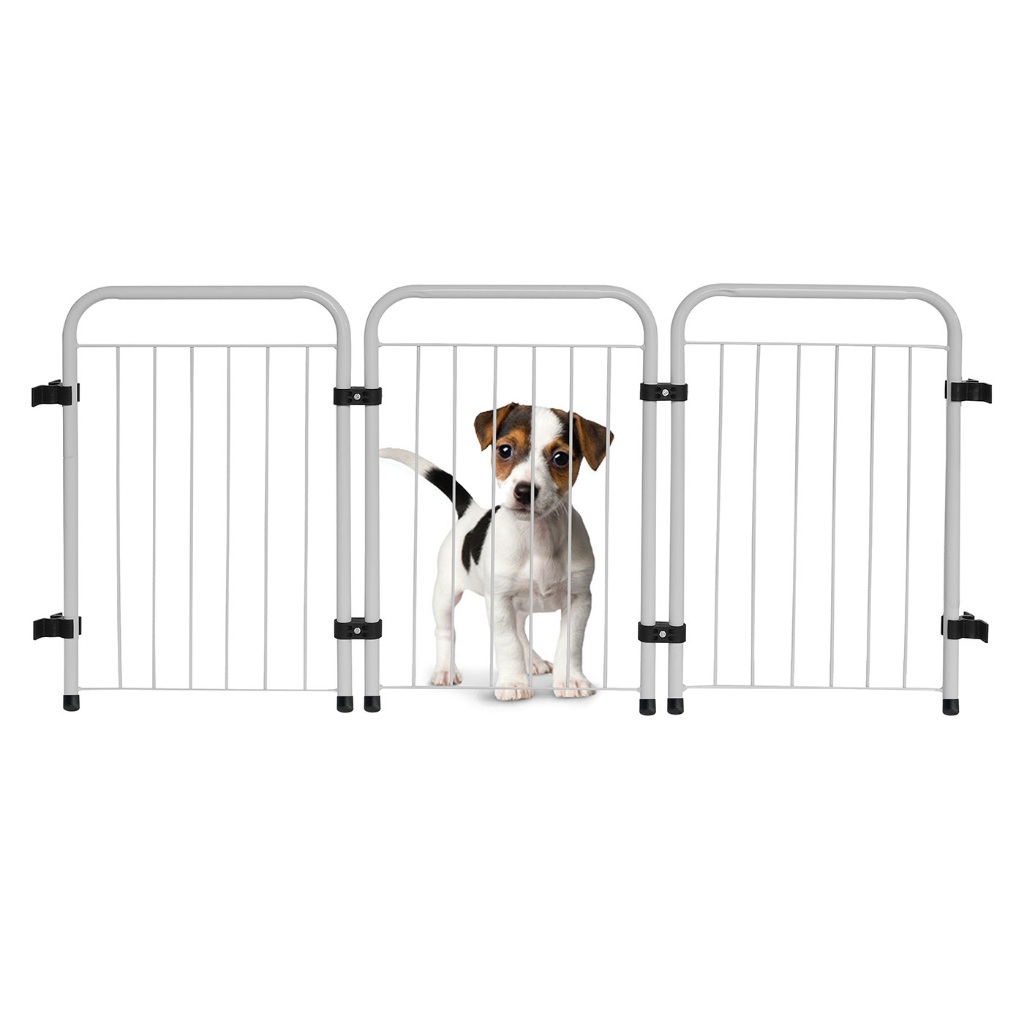 Cercado Portão Grade Portátil Cachorro Pet 3 Módulos Cercadinho 51cm