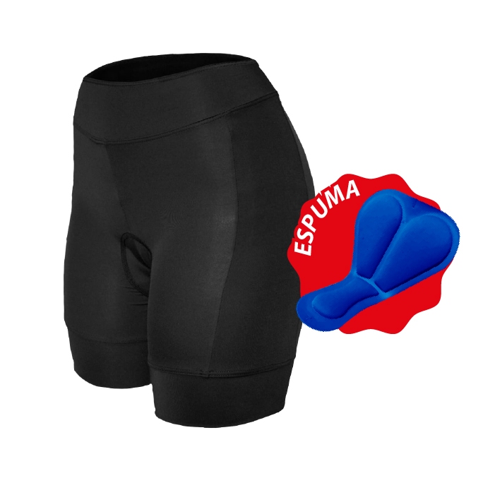 Short Bermuda Ciclismo Almofadada Espuma com Bolso MTB Ciclista Roupa Bike Feminino