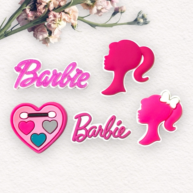 10 Aplique Emborrachado Infantil Barbie Laços Tiaras Prendedores Artesanato DIY