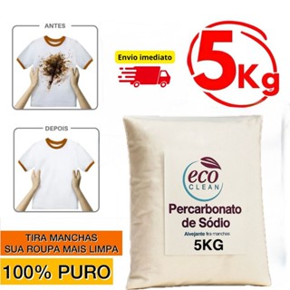 5KG Percarbonato De Sódio 100% Puro Roupas Brancas Coloridas TIRA MANCHAS 500G/1KG/2KG/ em Oferta na Shopee