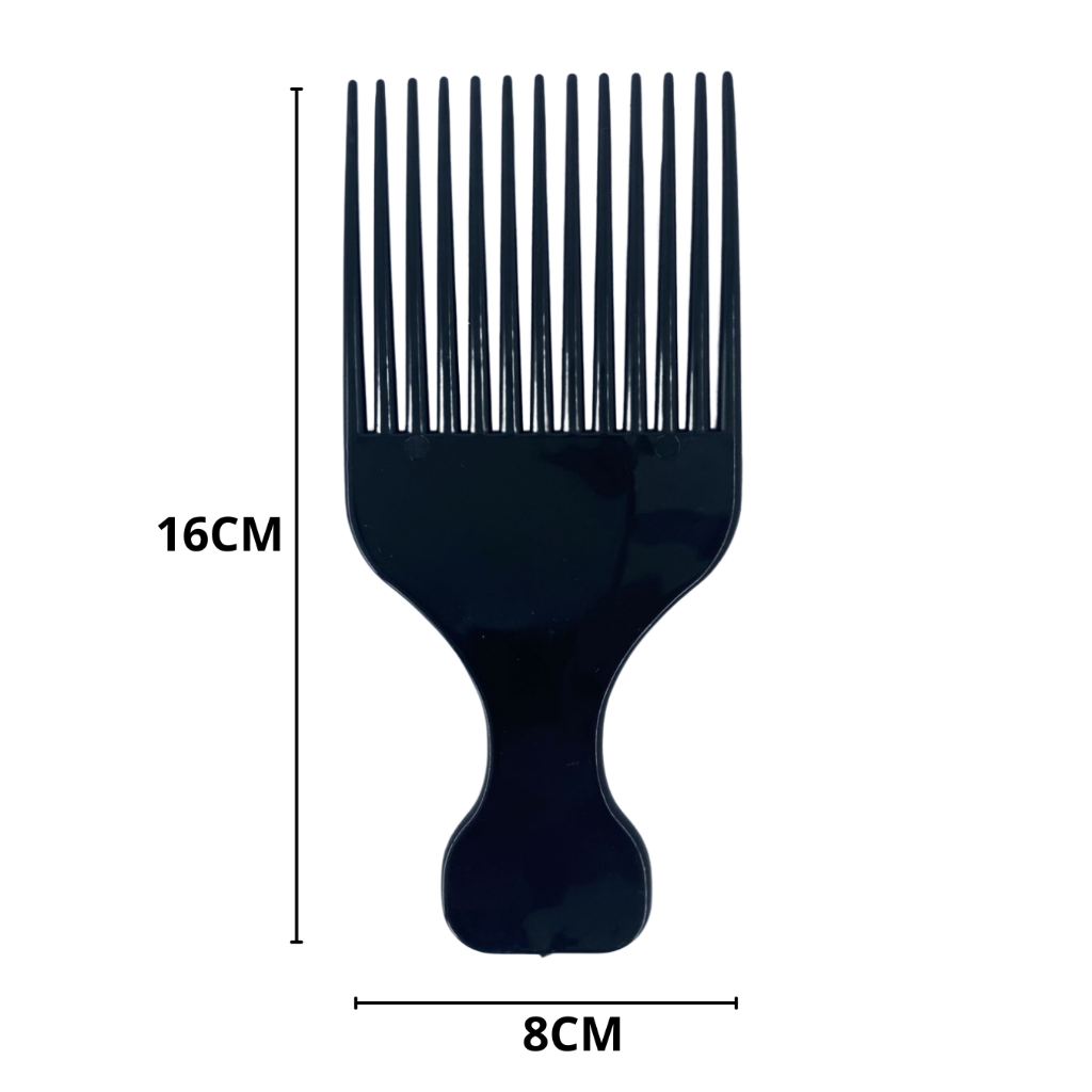 Detalhes do Kit Pentes Garfos Afro – 2 Peças (Metal e Plástico)