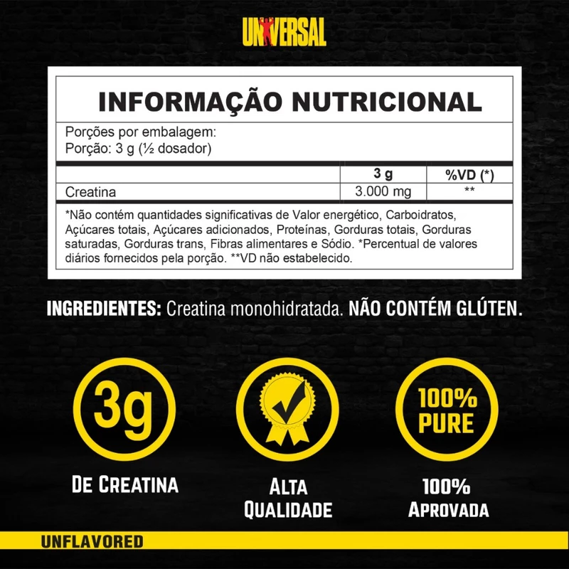 Creatina Monohidratada Universal Nutrition 500g Kit 2x — foto 3