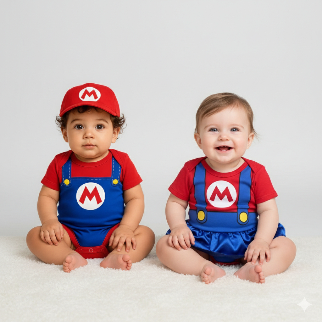 Body Mario Bros Bebê: Onde Comprar | BuscaProdutos