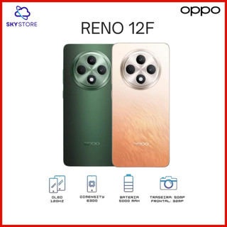 OPPO RENO 12F 5G, 256GB/12GB RAM, Câmera 50MP, Processador MediaTek Dimensity 6300, Versão Global
