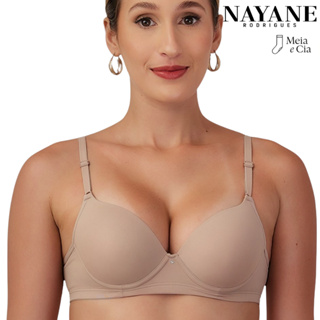 Sutiã Nayane Rodrigues Básico com Bojo Confortável Alças Ajustáveis Feminino Original em Oferta na Shopee