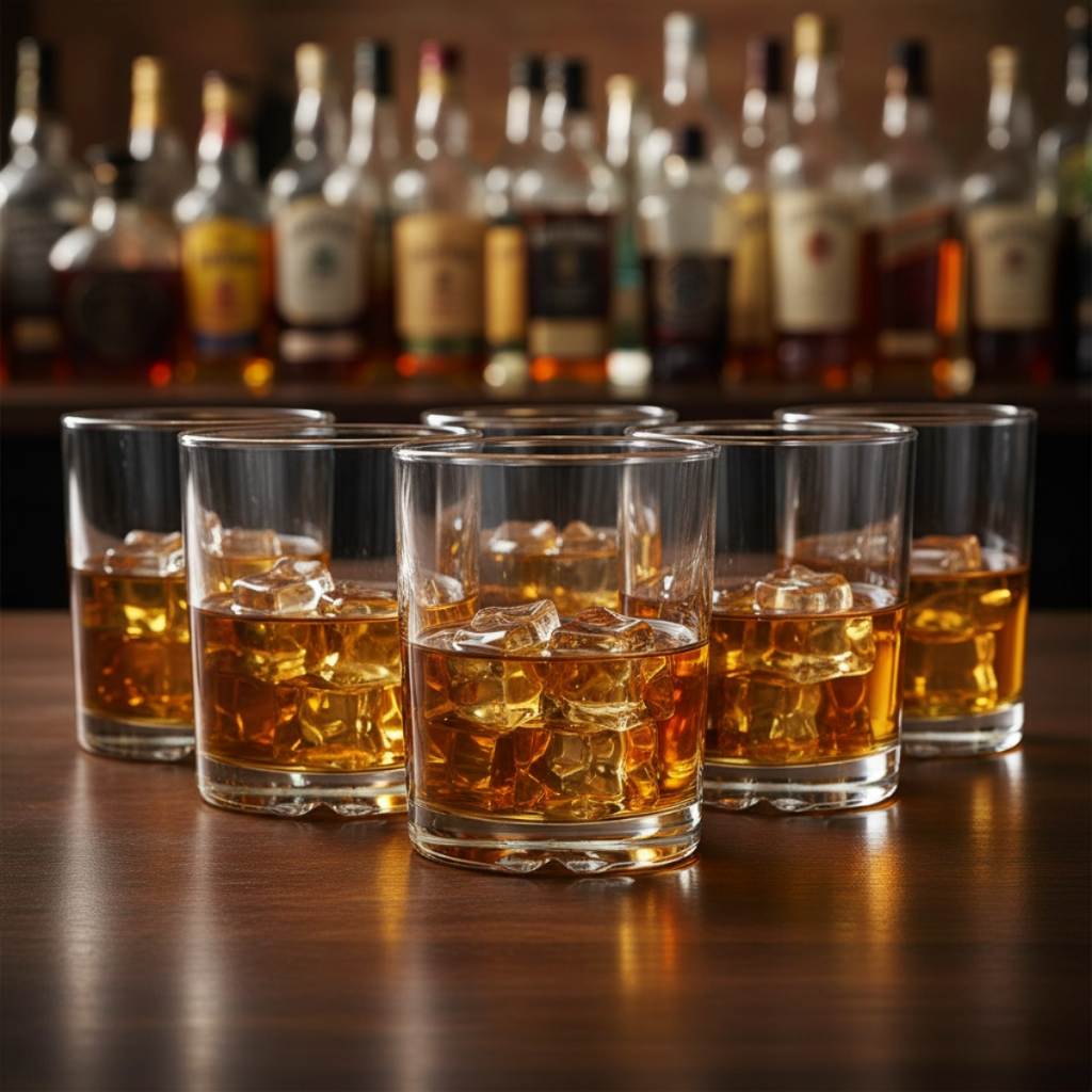 Copos Mirage On The Rocks, Copos Para Whisky 280ml, 6 Peças De Vidro - Ruvolo em Oferta na Shopee