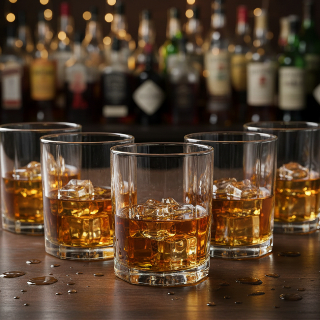 Copos de Vidro Octon On The Rocks para Whisky 280ml, Jogo Com 6 Peças - Ruvolo em Oferta na Shopee