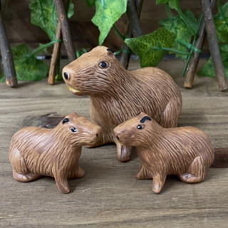 3 MINI CAPIVARAS DECORATIVAS MINIATURA EM PORCELANA em Oferta na Shopee