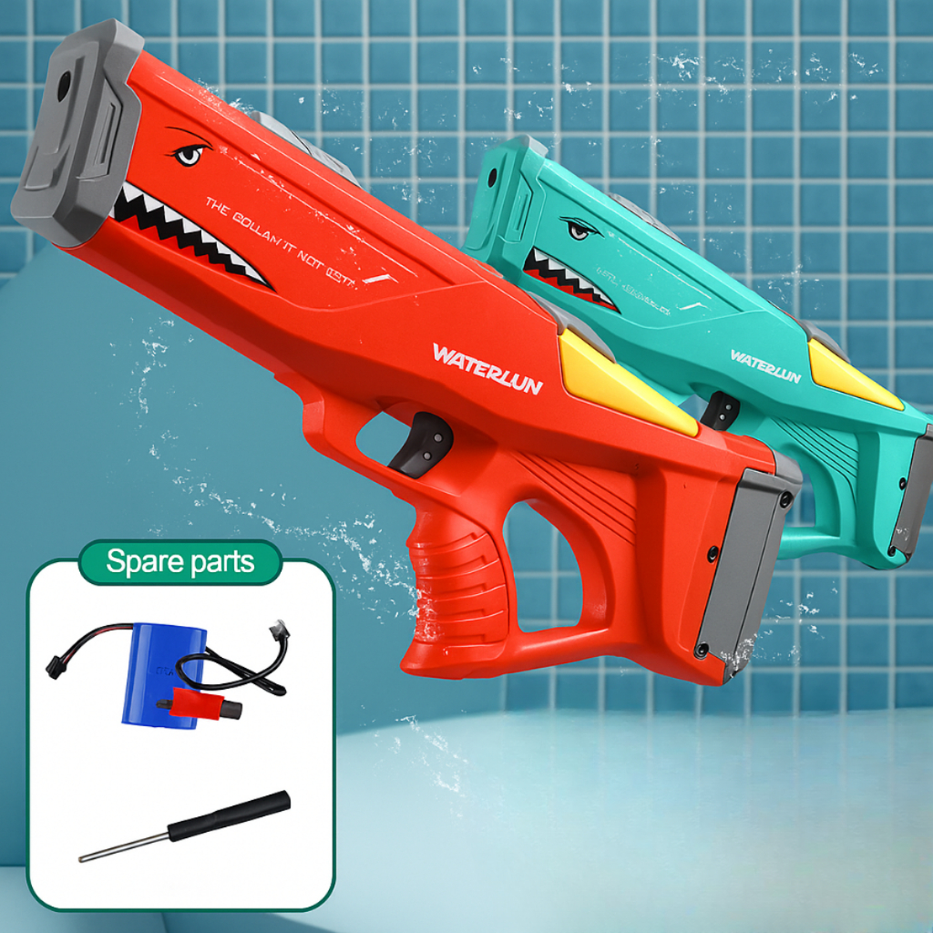 Pistola de água Elétrica Arminha de brinquedo Recarregável Criança Brinquedo Longo Alcance