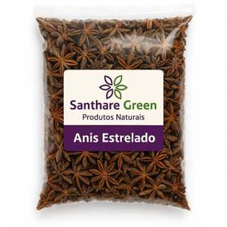 Anis Estrelado Premium 500g | Santhare Green ✨ Natural, Aromático e Selecionado em Oferta na Shopee