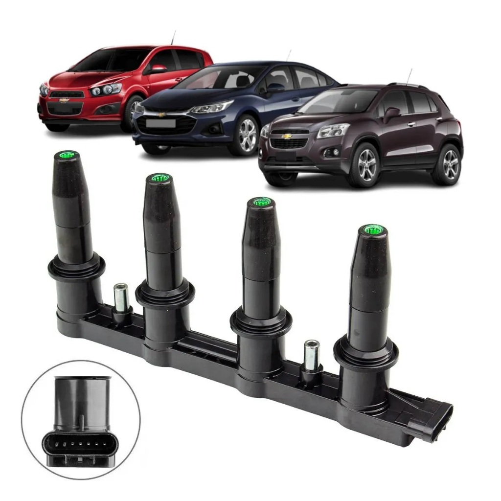 Bobina de Ignição Chevrolet Cruze 1.8 16v 2011 A 2016/ Sonic 1.6 16v 2012 A 2014/ Tracker 1.8 16v 2013 A 2017