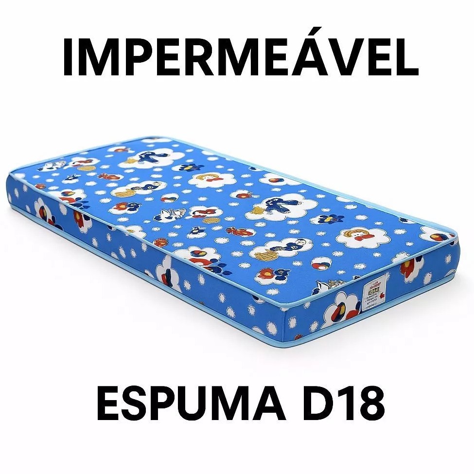 Colchão ORTOBOM Baby Berço e Cama 60x130x10 Physical D18  Infantil Criança Bebe Chiqueirinho Padrão Nacional em Oferta na Shopee