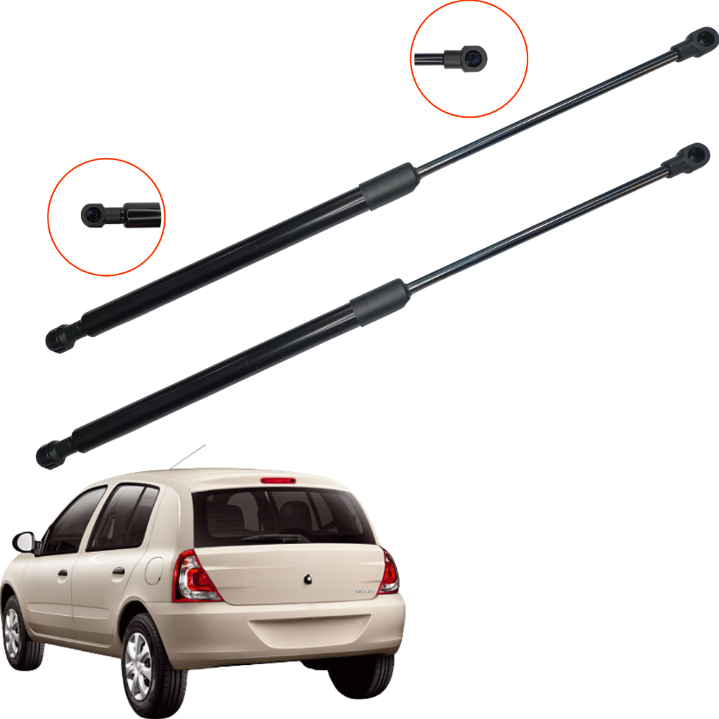 Par Amortecedor Porta Malas Tampa Traseira Clio 2000 2001 2002 2003 2004 2005 À 2016