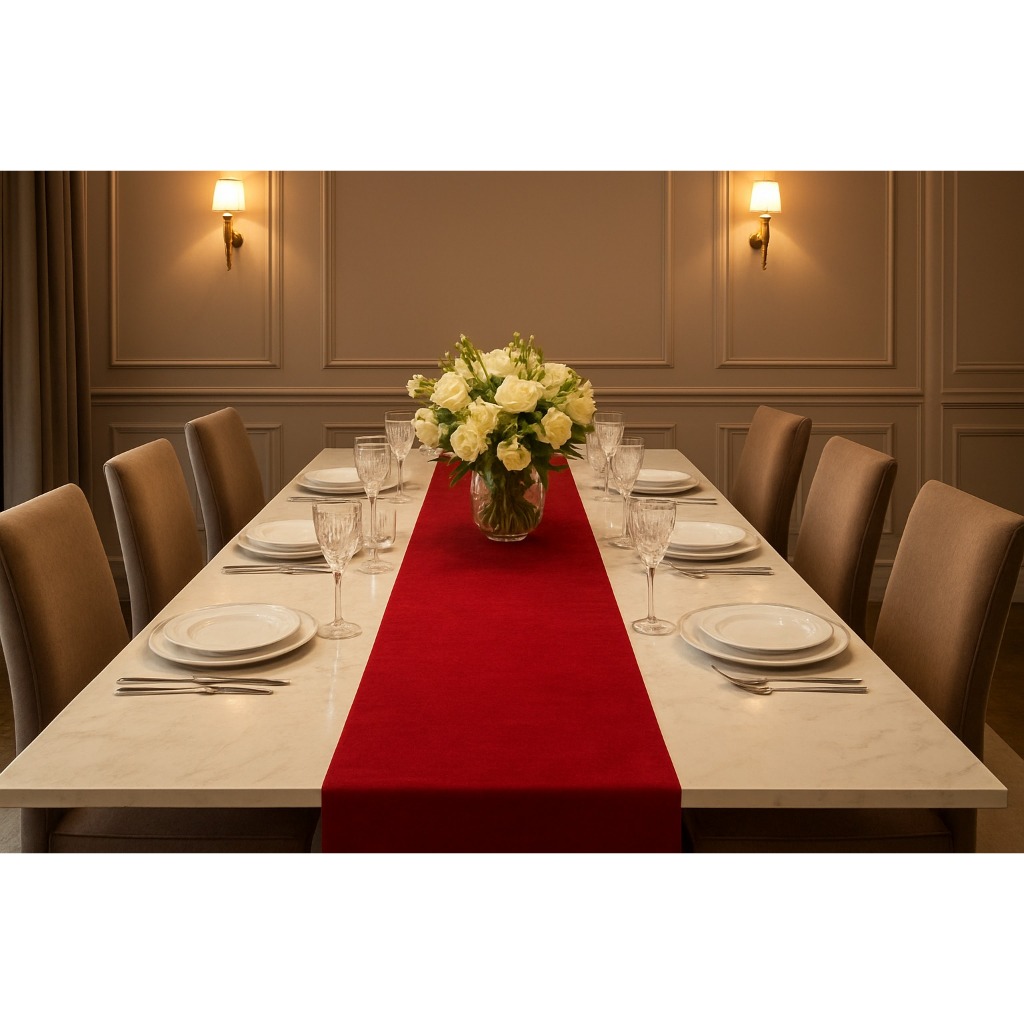 Caminho de Mesa Elegante em Oxford – Sofisticação para sua Mesa