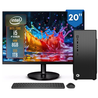 Computador Completo 2Eletro Top Intel Core i5, 8GB RAM, 1TB, Bivolt, 20" LED - CD2E-0112TO em Oferta na Shopee