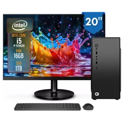 Computador Completo 2Eletro Top Intel Core i5, 16GB , SSD 1TB, Bivolt, Monitor 20" LED - CD2E-0115TO