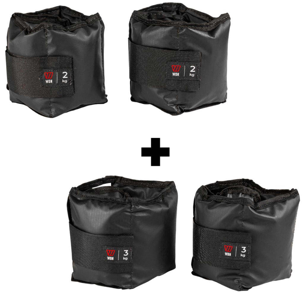 Kit Par Caneleiras Peso 2kg + 3kg Tornozeleira de Peso Treino em Casa Funcional Academia Pilates em Oferta na Shopee