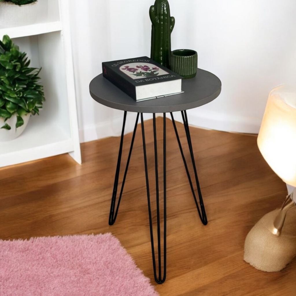 3 Pés Para Móveis 35cm Pés De Ferro Rack Puff Mesinha