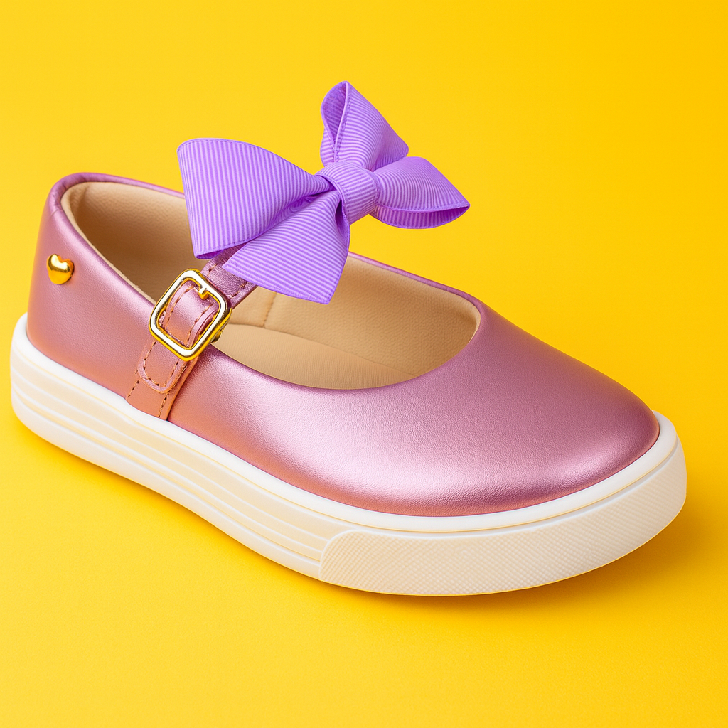 Sapatilha Infantil Menina Fleca Sandália Infantil Menina Festa Batizado Aniversário