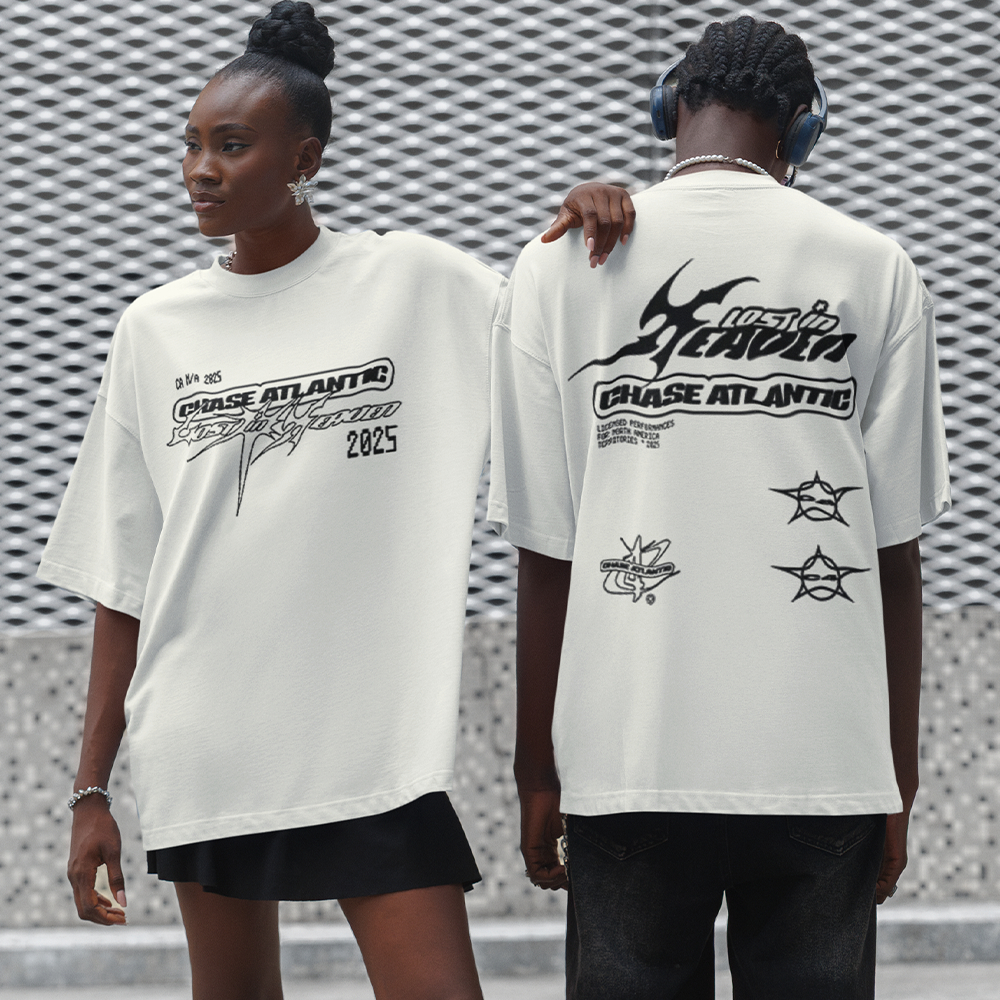Camiseta Basica OVERSIZED e Regata Chase Atlantic Lost in Heaven World Tour Unissex - Darknezz
