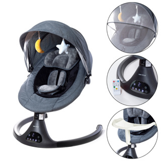 Cadeira de Descanso e Balanço Elétrica para Bebê Baby Style com Música, Mosquiteiro Controle Remoto em Oferta na Shopee