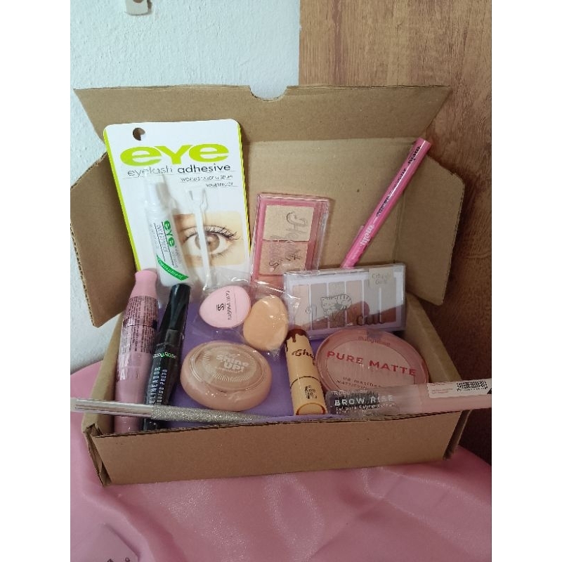 kit maquiagem gloss rímel batom lápis blush mimos