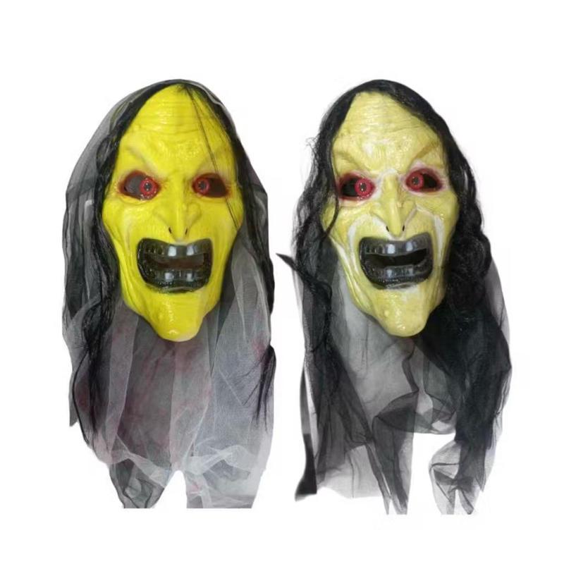 MÁSCARA HALLOWEEN COM CAPUZ E CABELO | MODELOS SORTIDOS | FESTA A FANTASIA